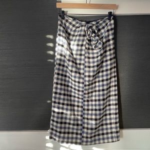 Tibi Wool Midi Skirt